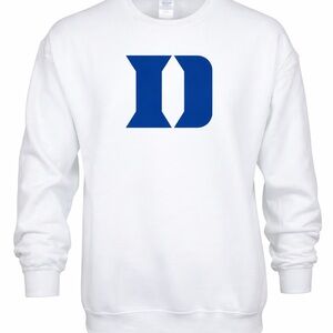 Duke Blue Devils Crewneck Sweatshirt White or Gray